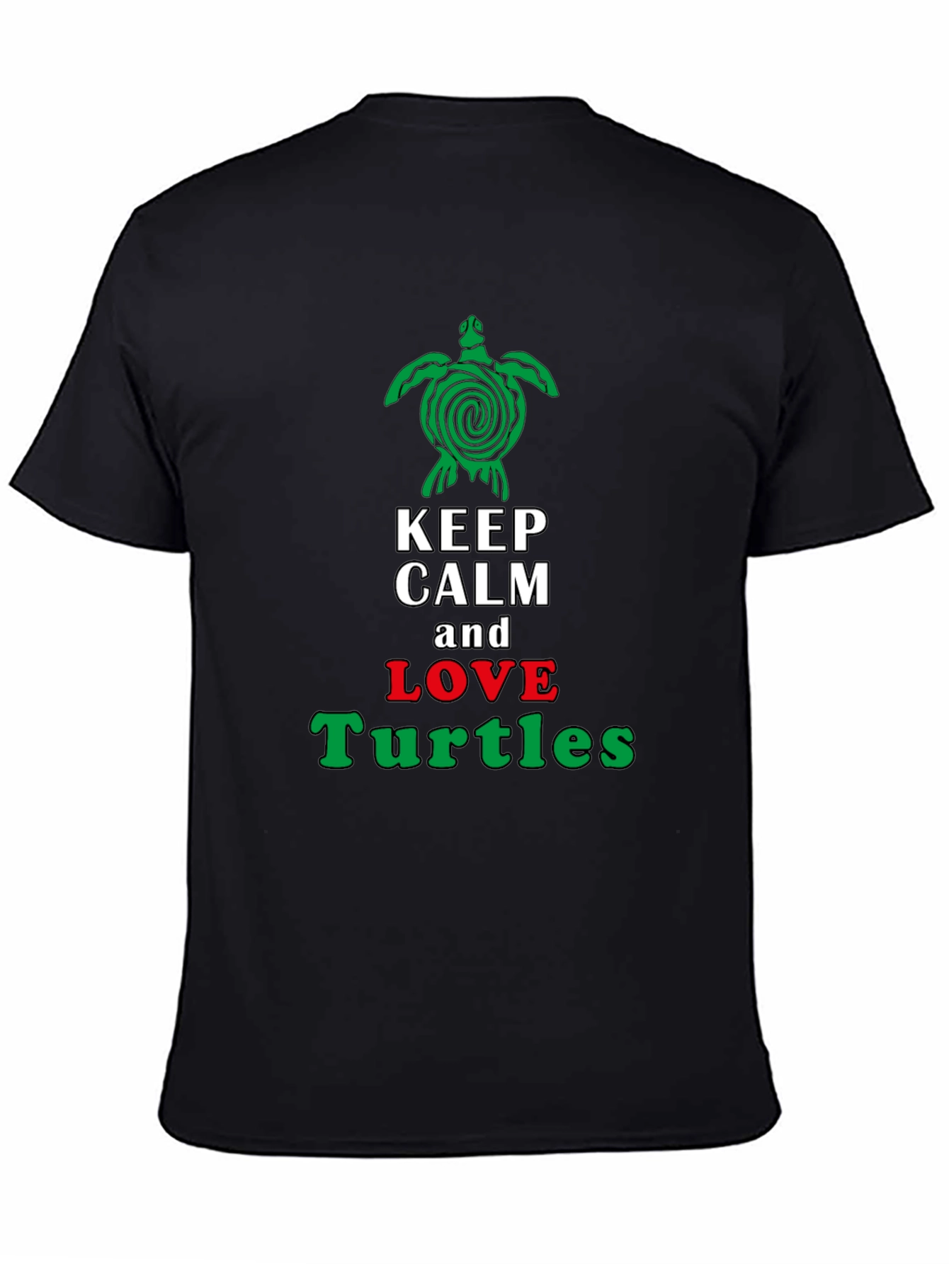 Keep Calm & Love Turtles T-Shirt - Unique Turtle Graphic Tee