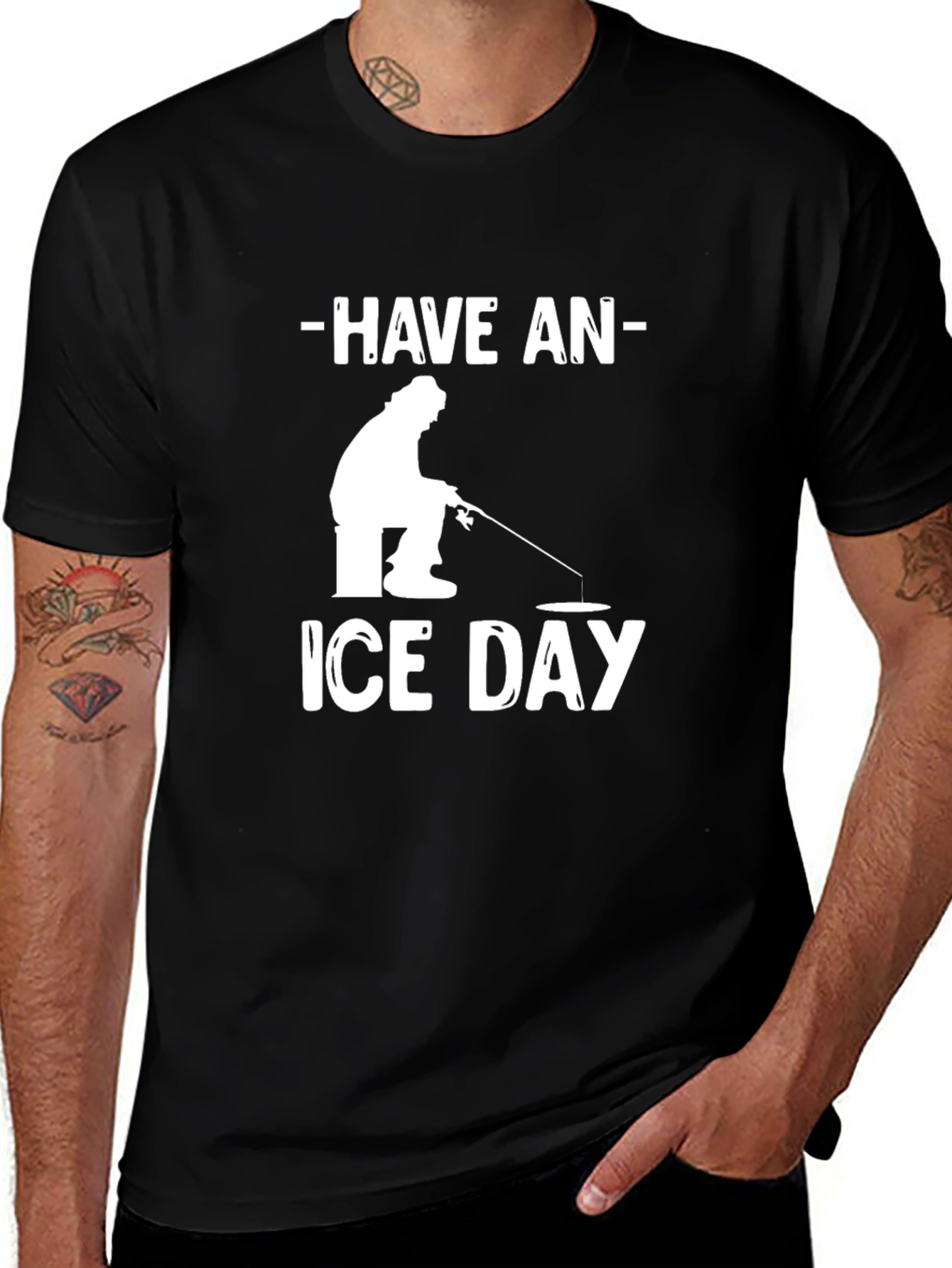 Ice Fishing T-Shirt - Have an Ice Day!