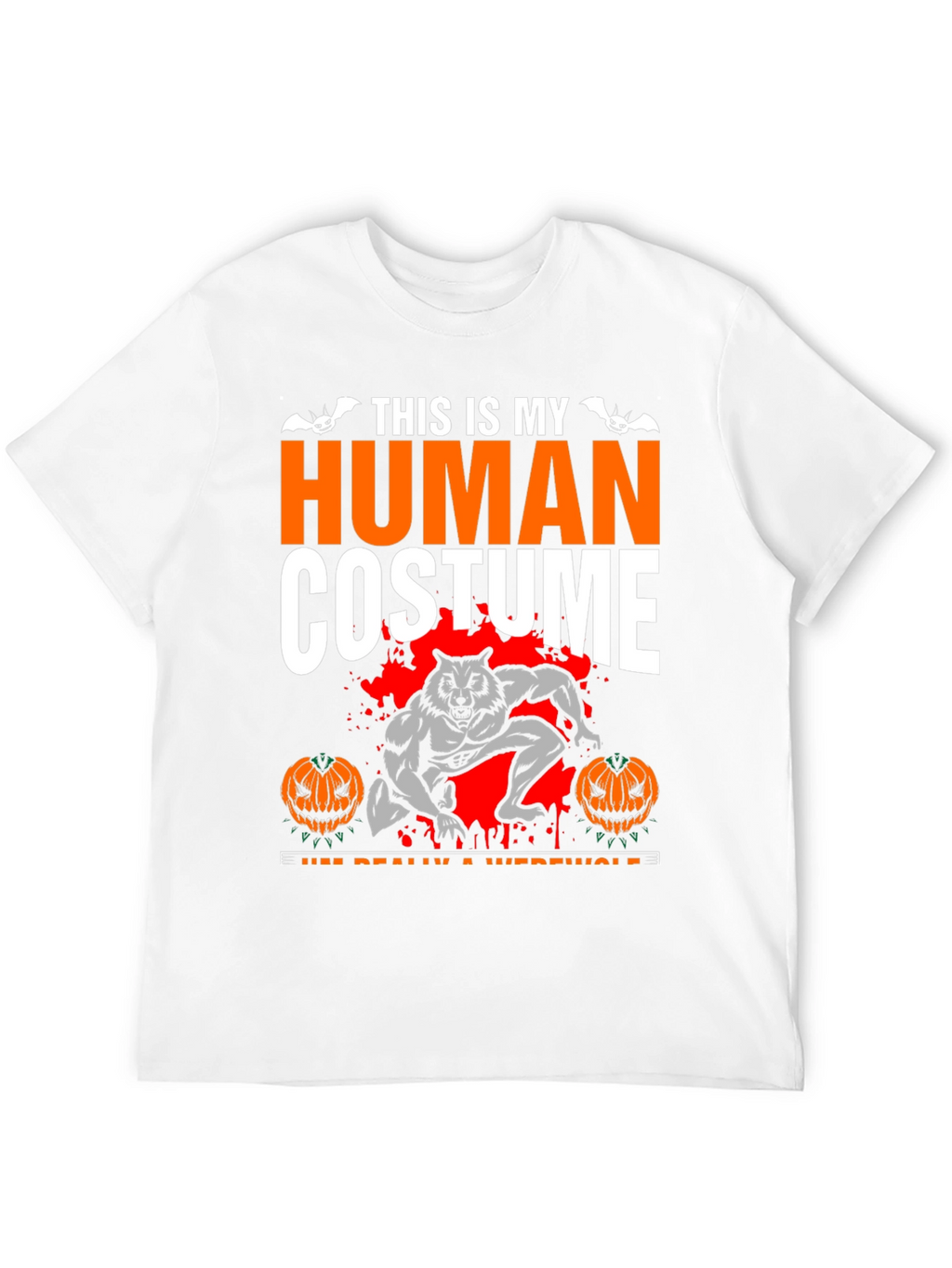 Human Costume Werewolf Halloween T-Shirt