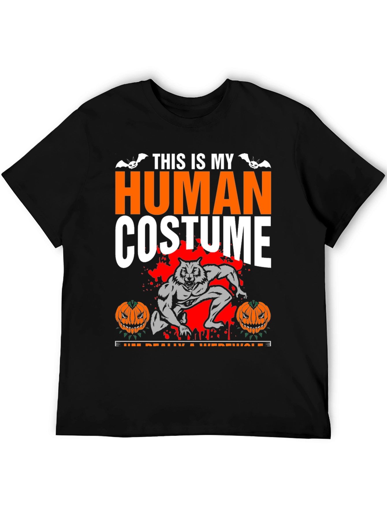 Human Costume Werewolf Halloween T-Shirt