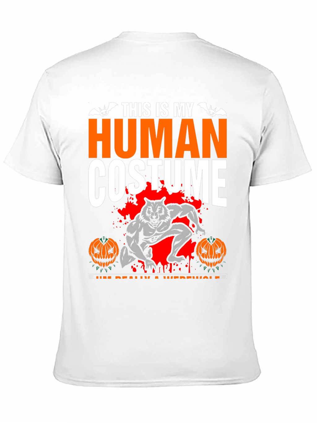 Human Costume Werewolf Halloween T-Shirt