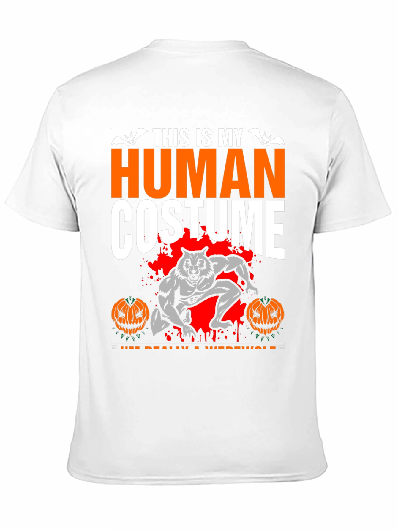 Human Costume Werewolf Halloween T-Shirt