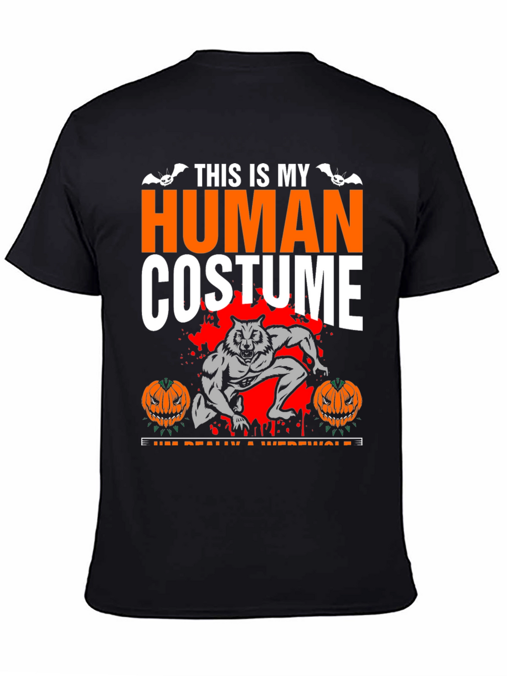 Human Costume Werewolf Halloween T-Shirt