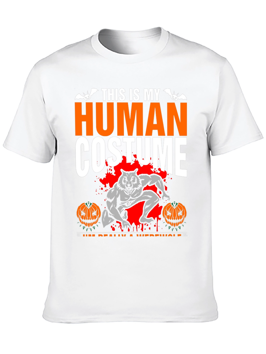 Human Costume Werewolf Halloween T-Shirt