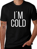 Im Cold Black Graphic Tee Shirt