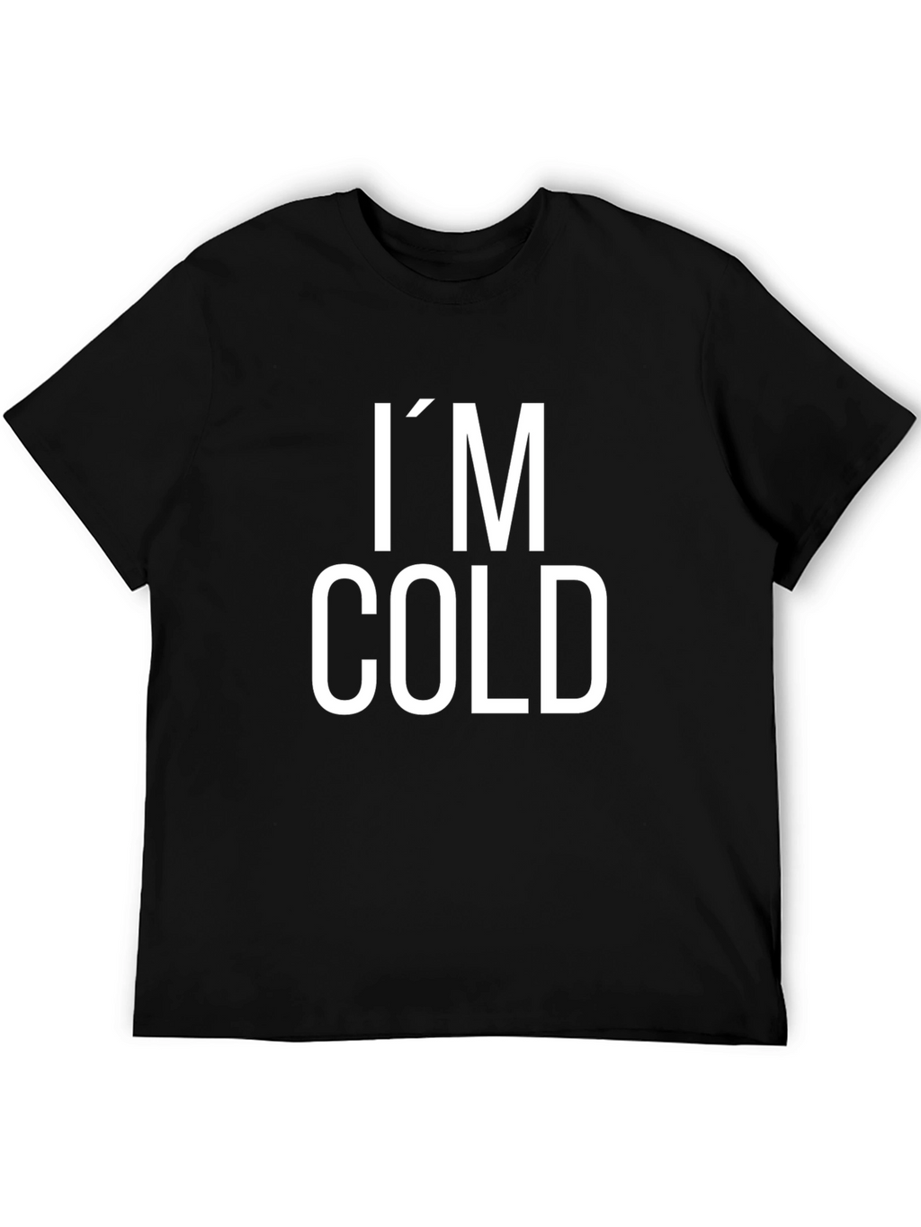 Im Cold Black Graphic Tee Shirt