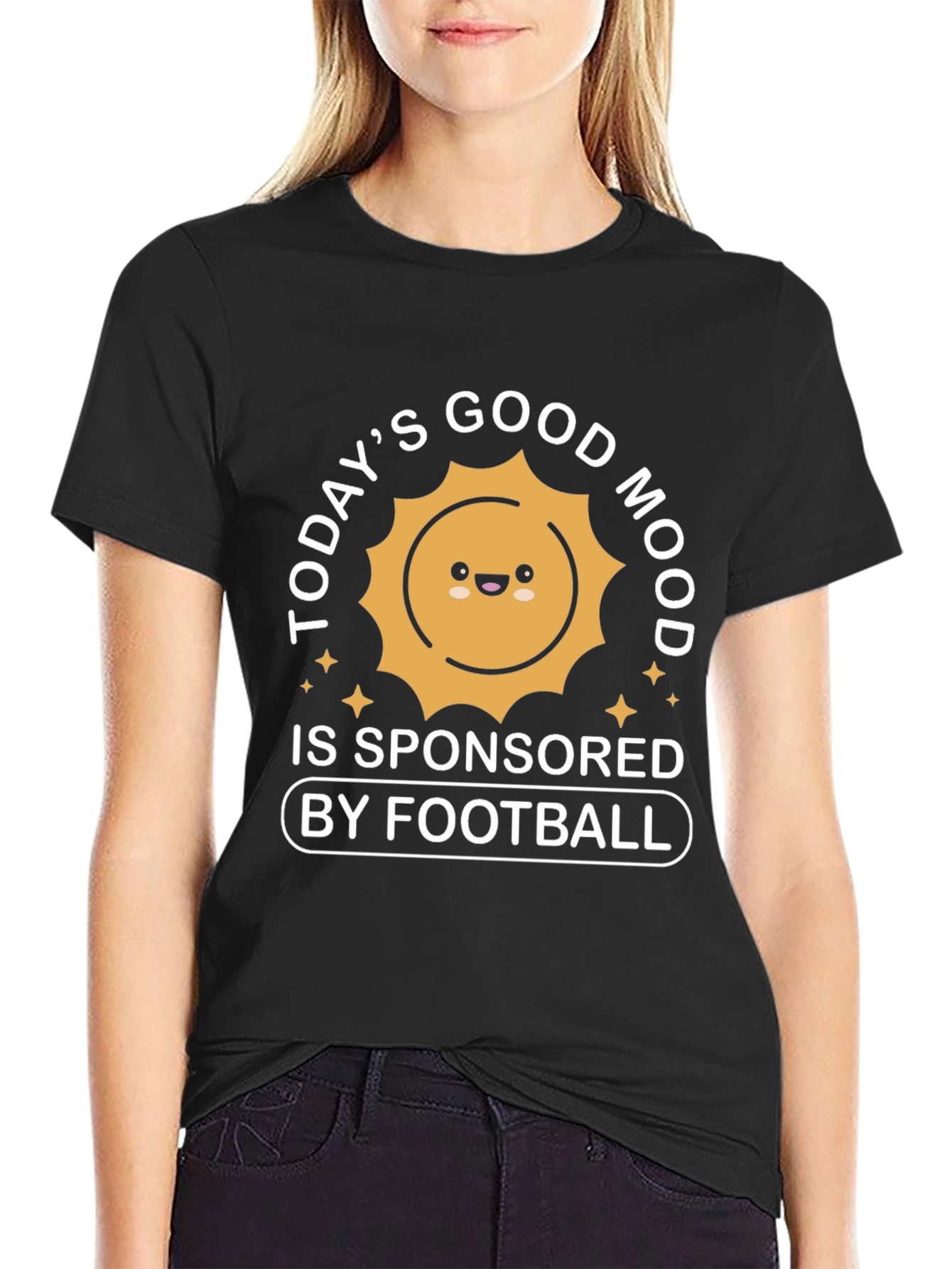 Funny Football Fan T-Shirt: Good Mood Sponsored by Football