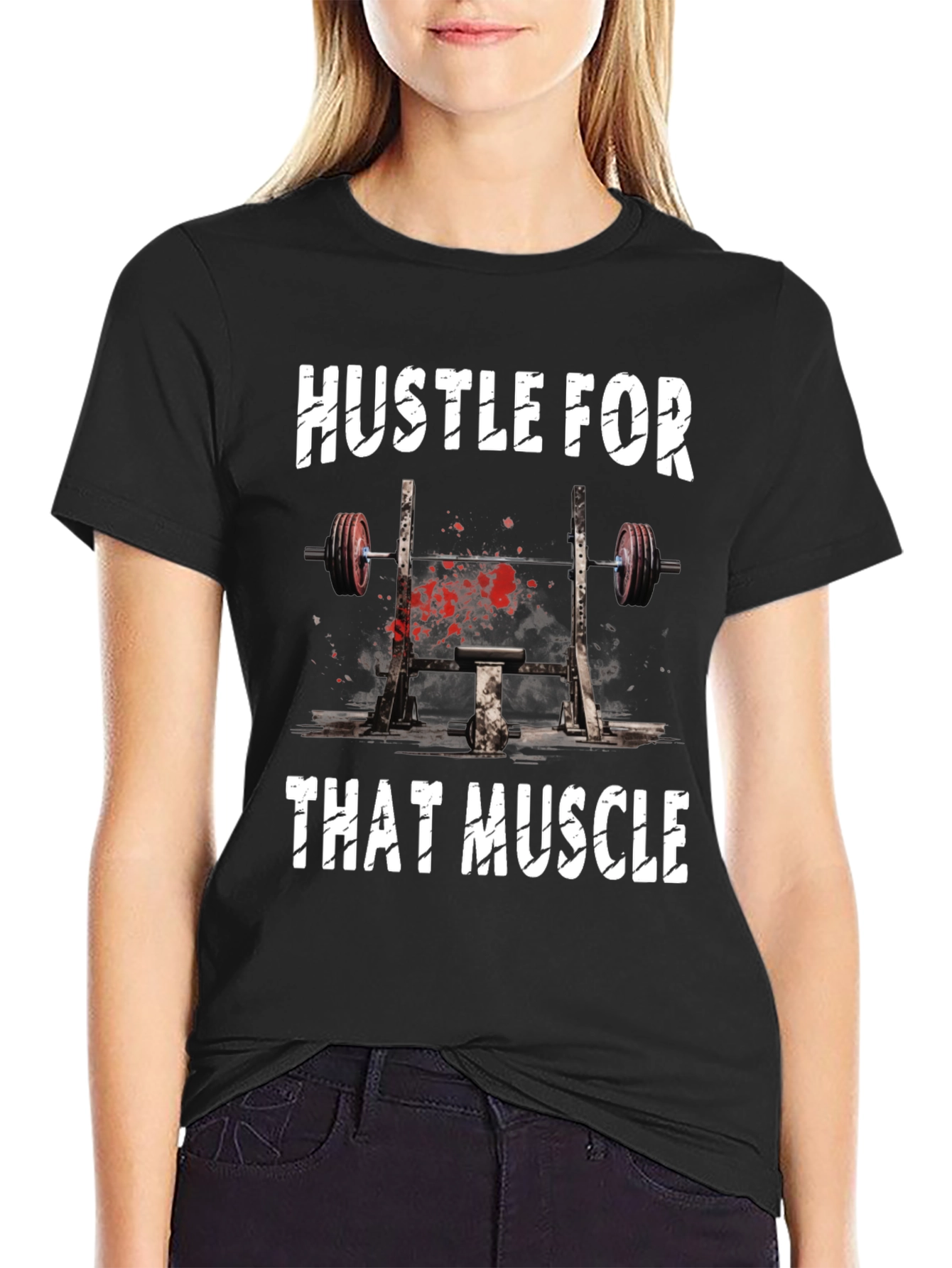 Hustle for That Muscle Graphic T-Shirt