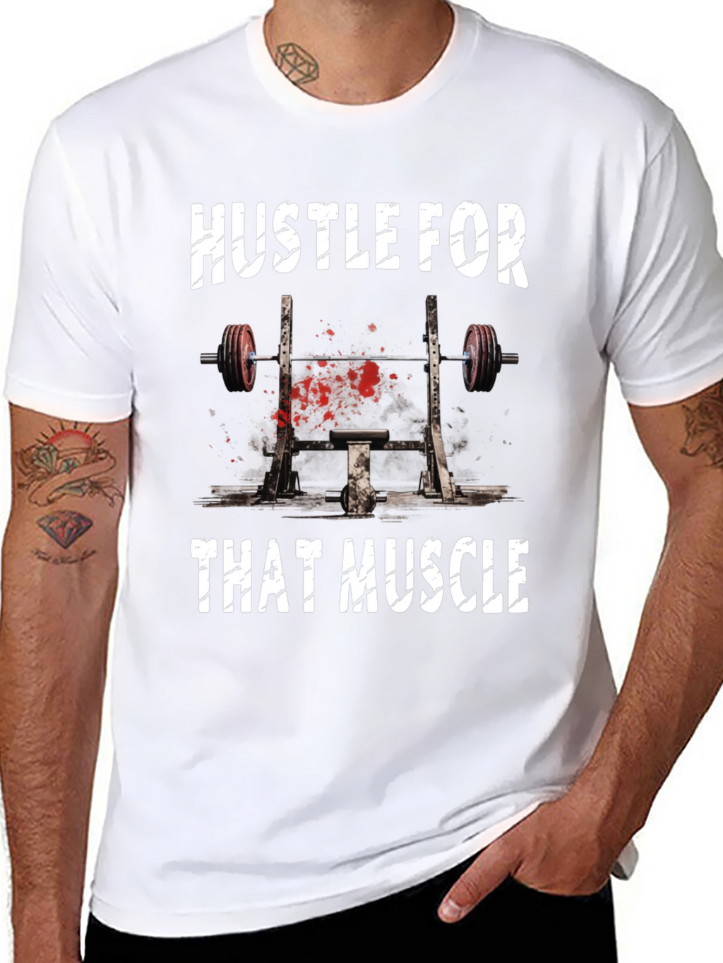 Hustle for That Muscle Graphic T-Shirt
