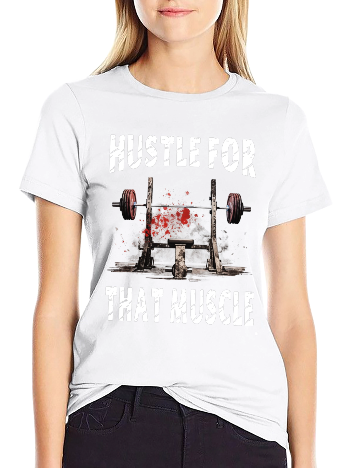 Hustle for That Muscle Graphic T-Shirt