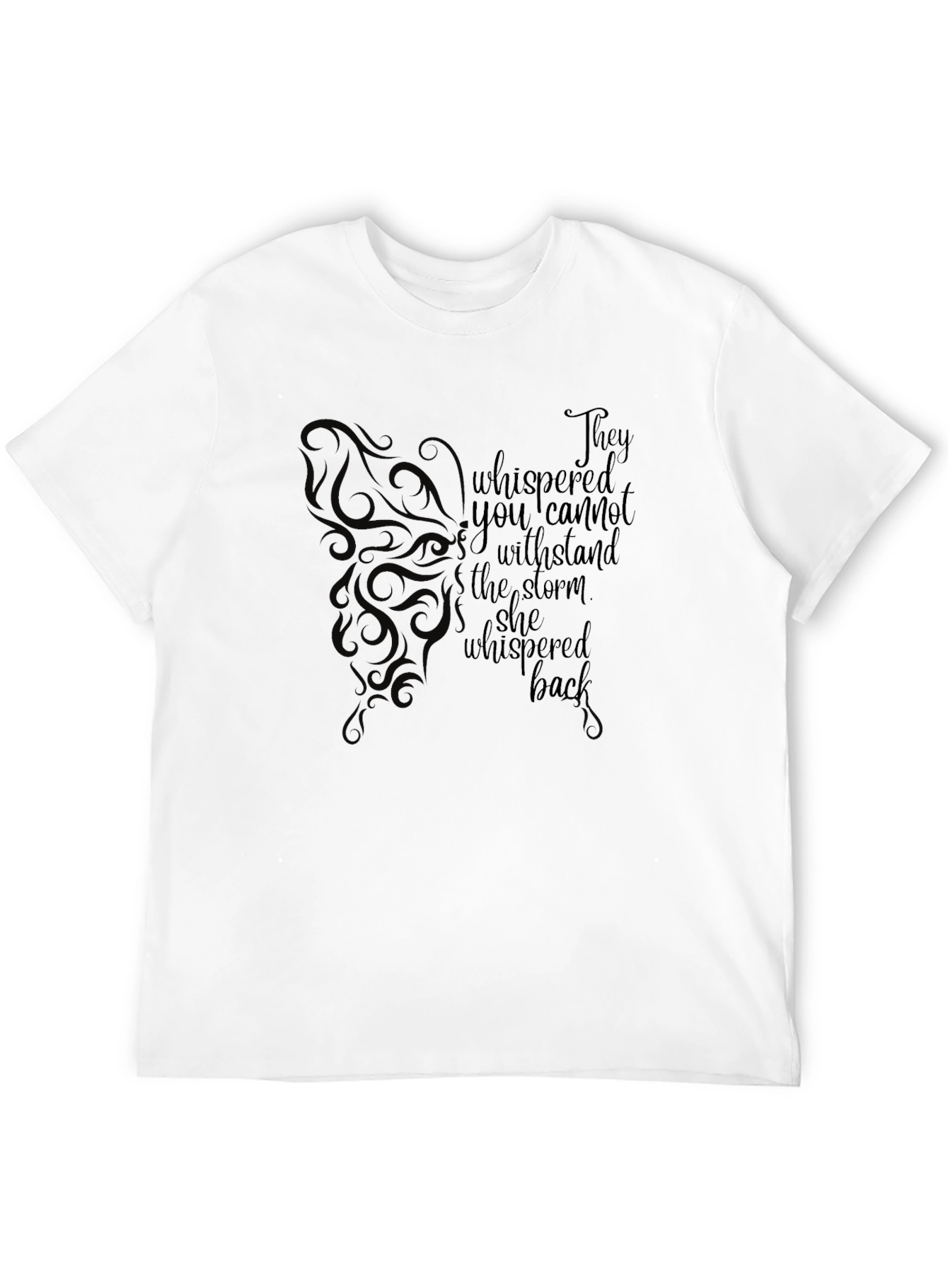 Empowering She Whispered Back Graphic T-Shirt