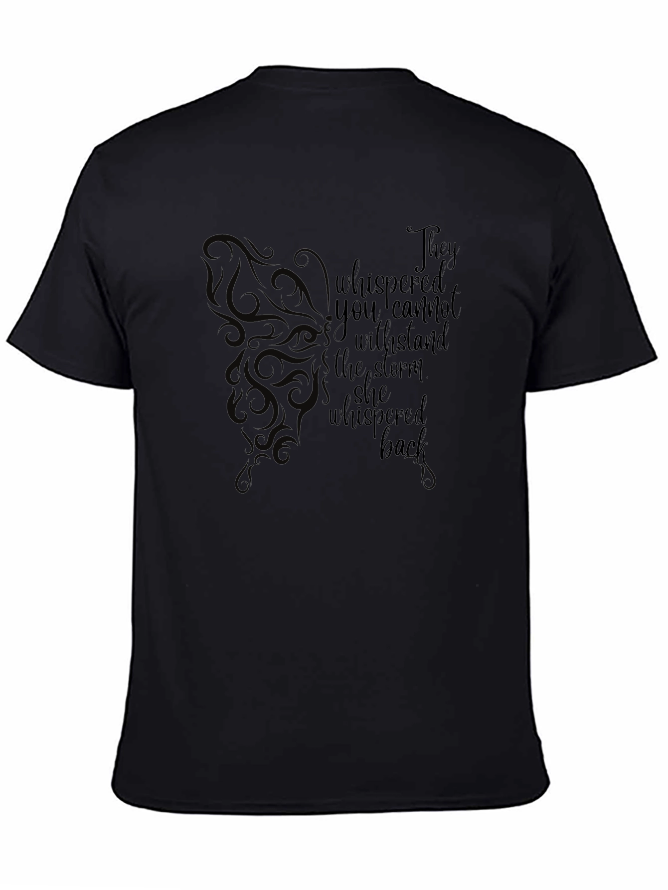 Empowering She Whispered Back Graphic T-Shirt