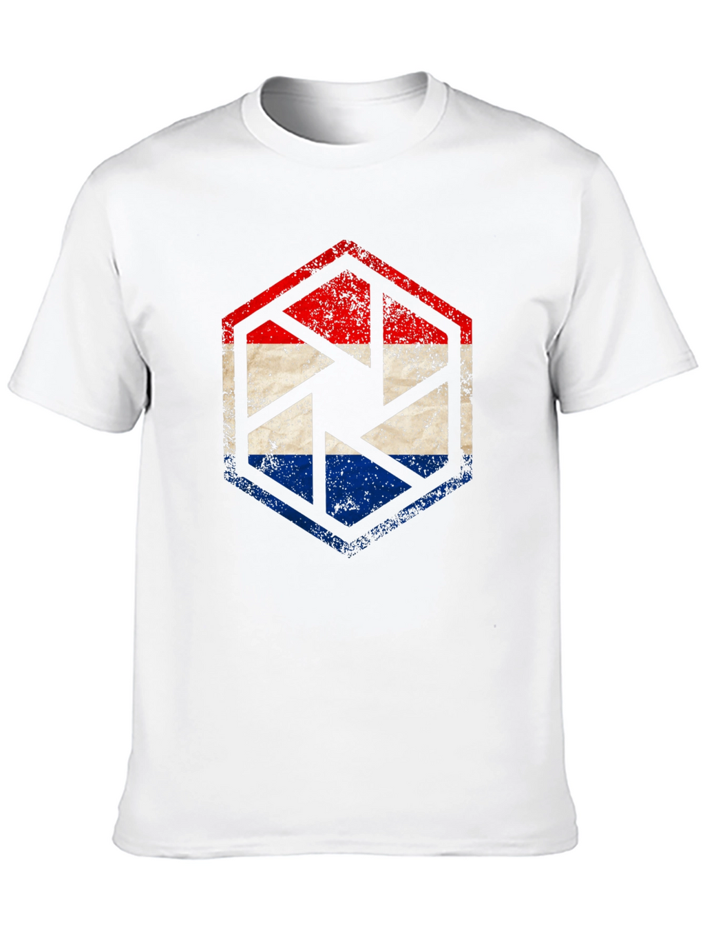 Dutch Flag Shutter Graphic Tee - Black