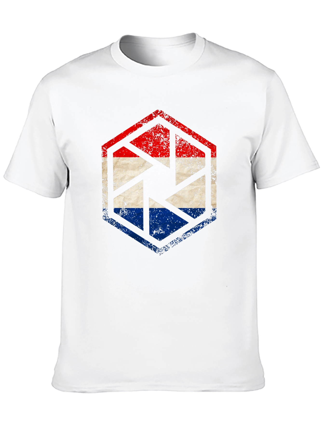 Dutch Flag Shutter Graphic Tee - Black