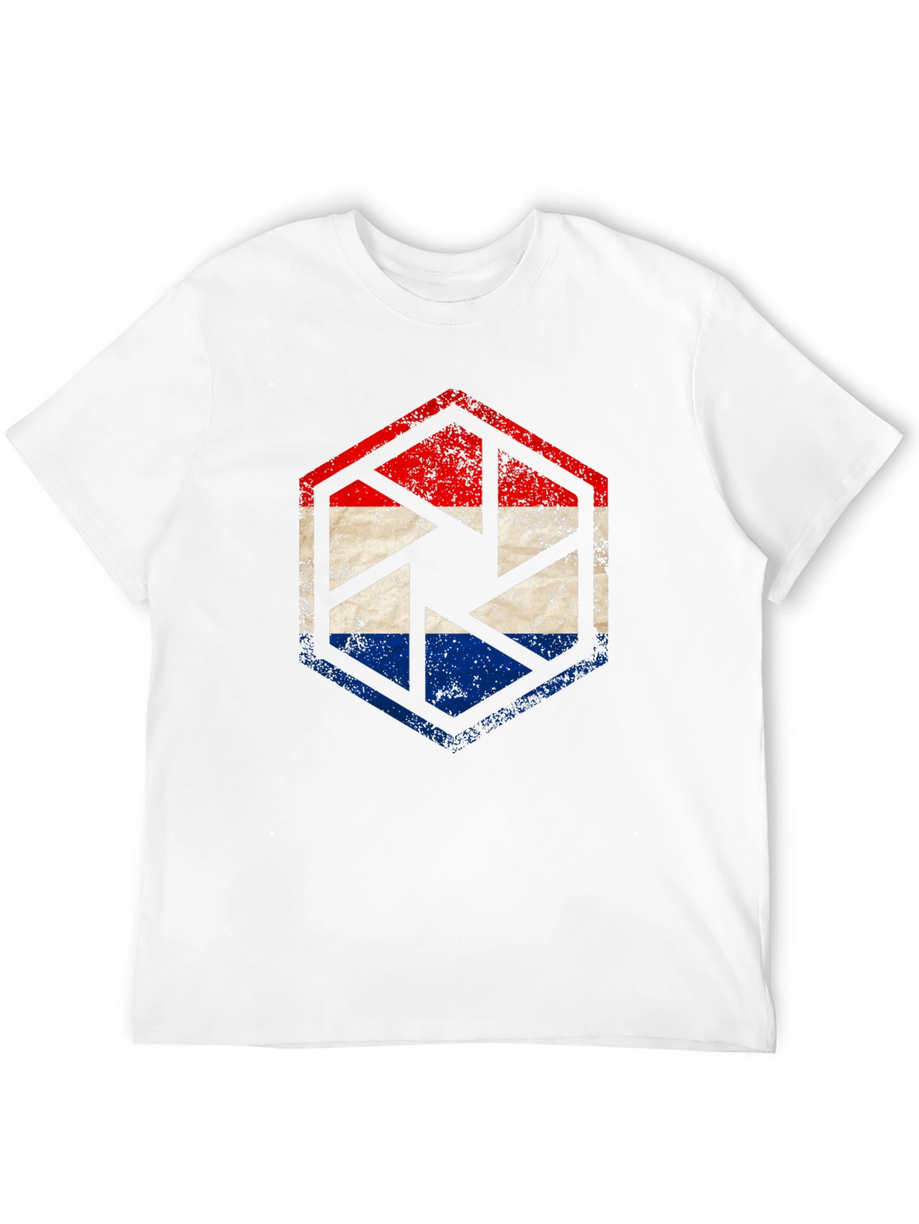 Dutch Flag Shutter Graphic Tee - Black