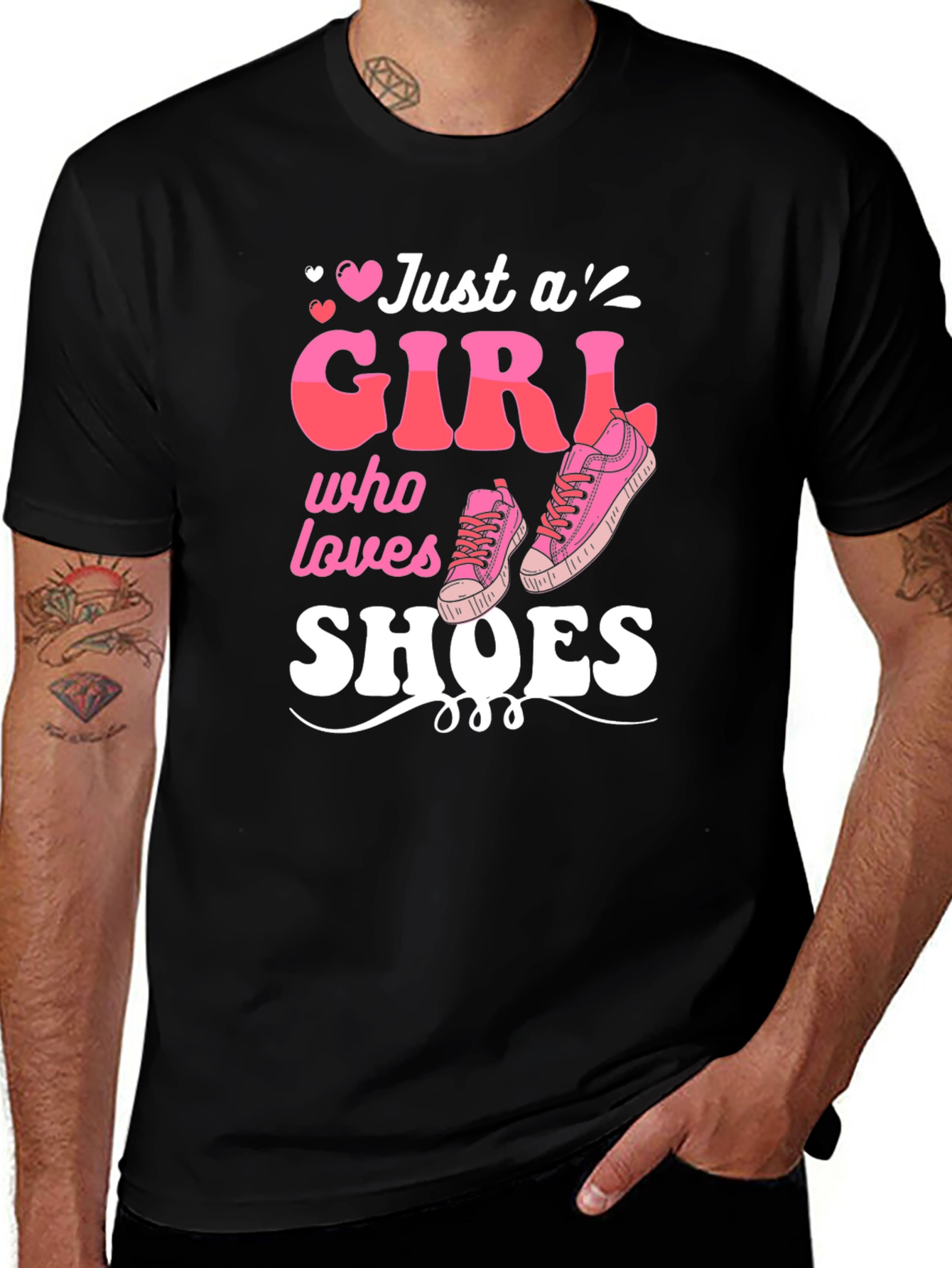 Just A Girl Who Loves Shoes Graphic Tee