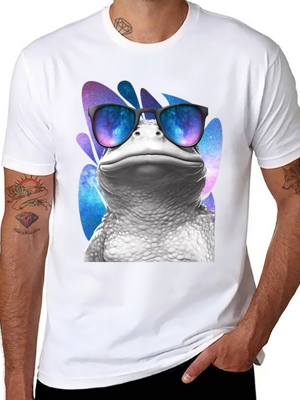 Cool Frog T-Shirt - Galaxy Sunglasses Tee