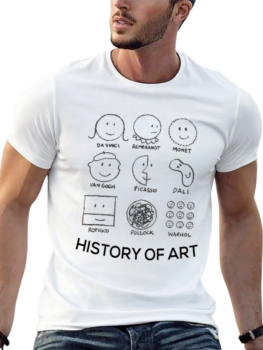 History of Art Black T-Shirt
