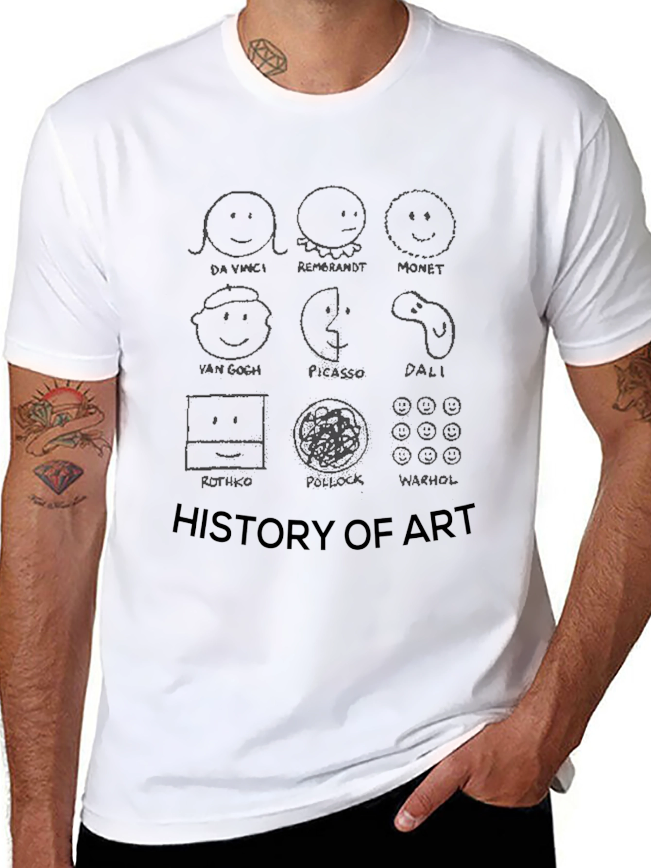 History of Art Black T-Shirt