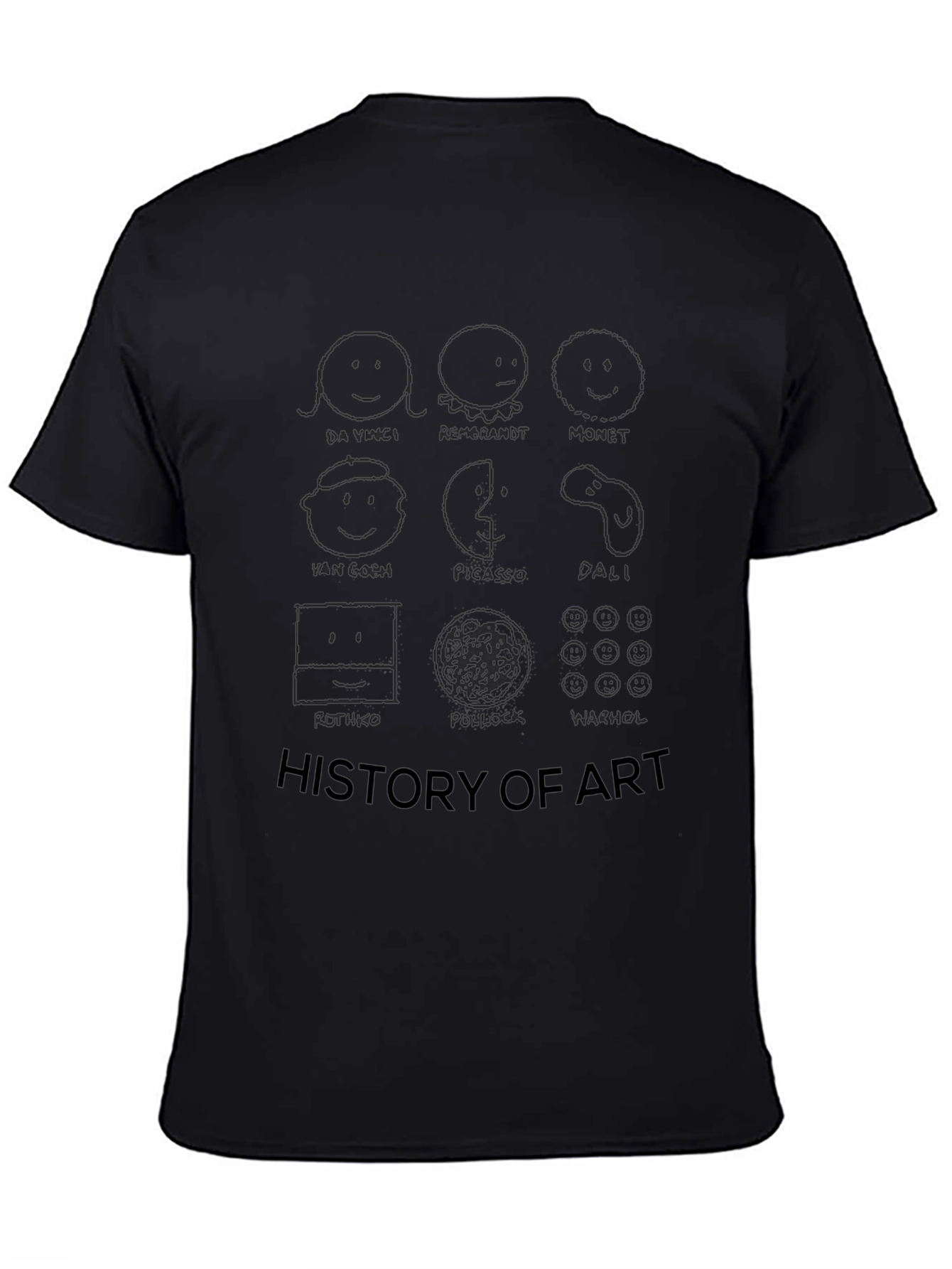 History of Art Black T-Shirt