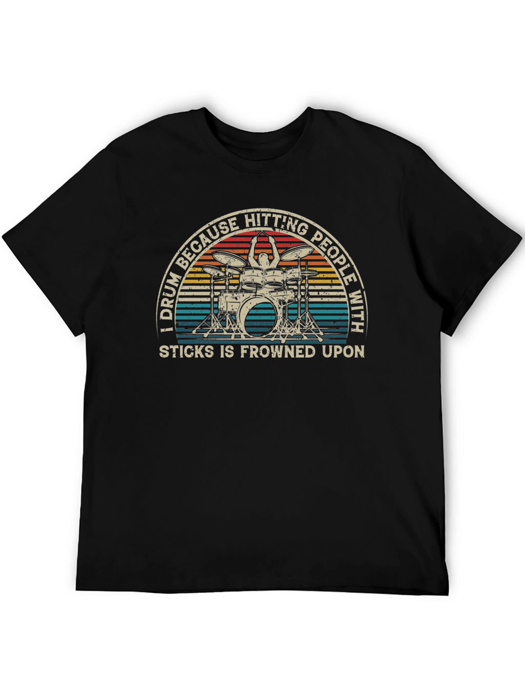 Drummer Tee - Hitting People With Sticks