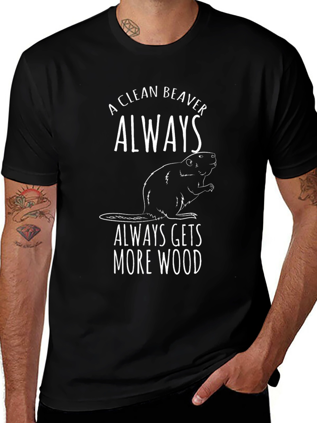 A Clean Beaver Always Gets More Wood Graphic Tee