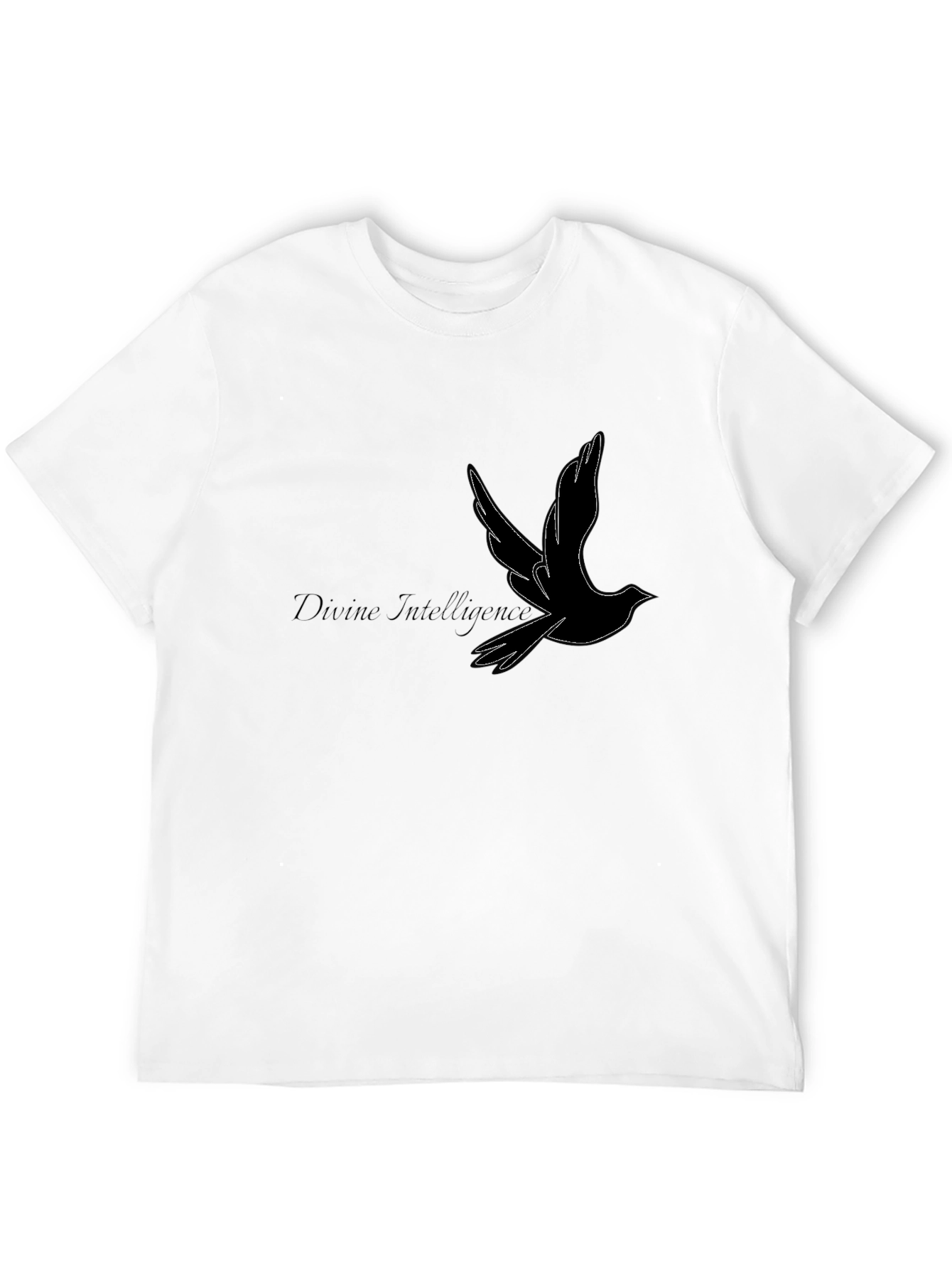 Divine Intelligence Bird Graphic Black T-Shirt