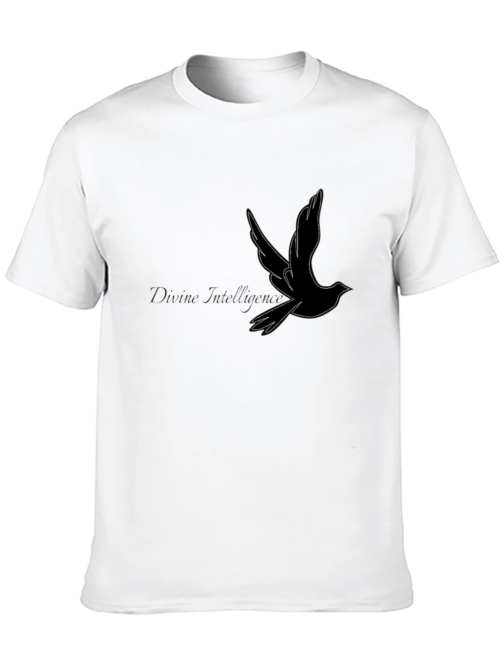 Divine Intelligence Bird Graphic Black T-Shirt