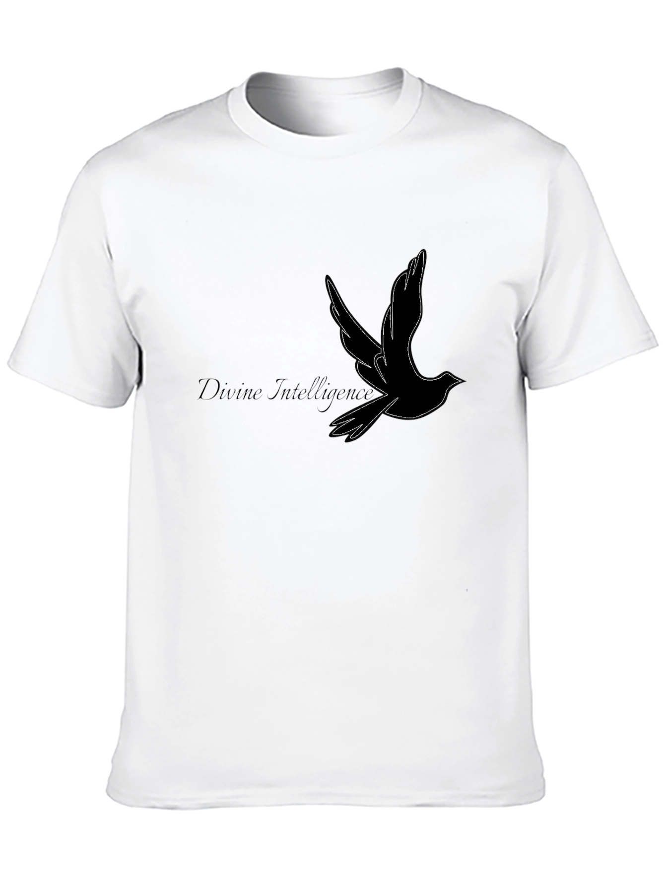 Divine Intelligence Bird Graphic Black T-Shirt