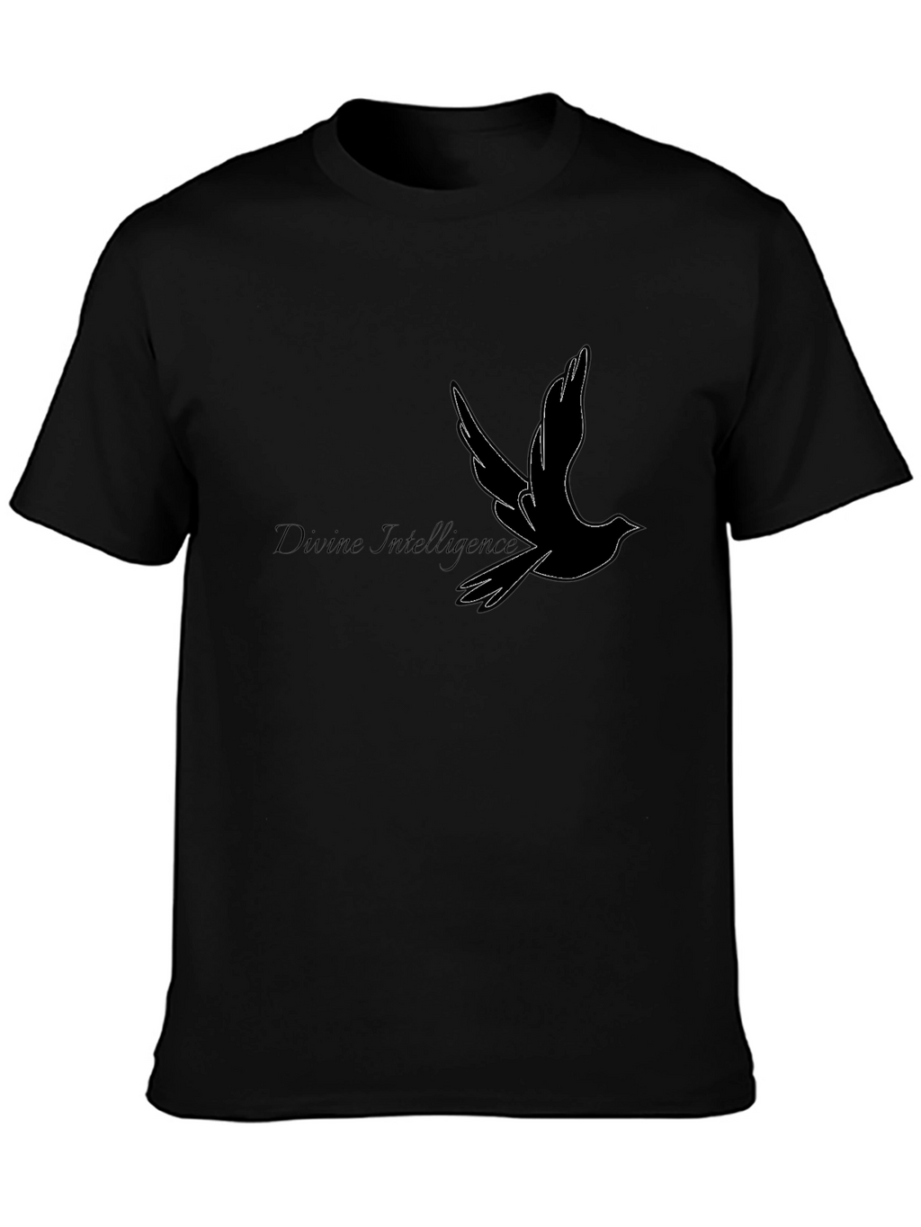 Divine Intelligence Bird Graphic Black T-Shirt