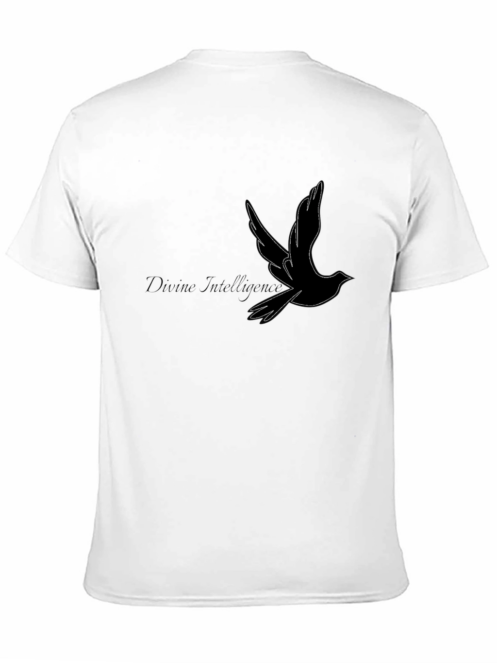 Divine Intelligence Bird Graphic Black T-Shirt