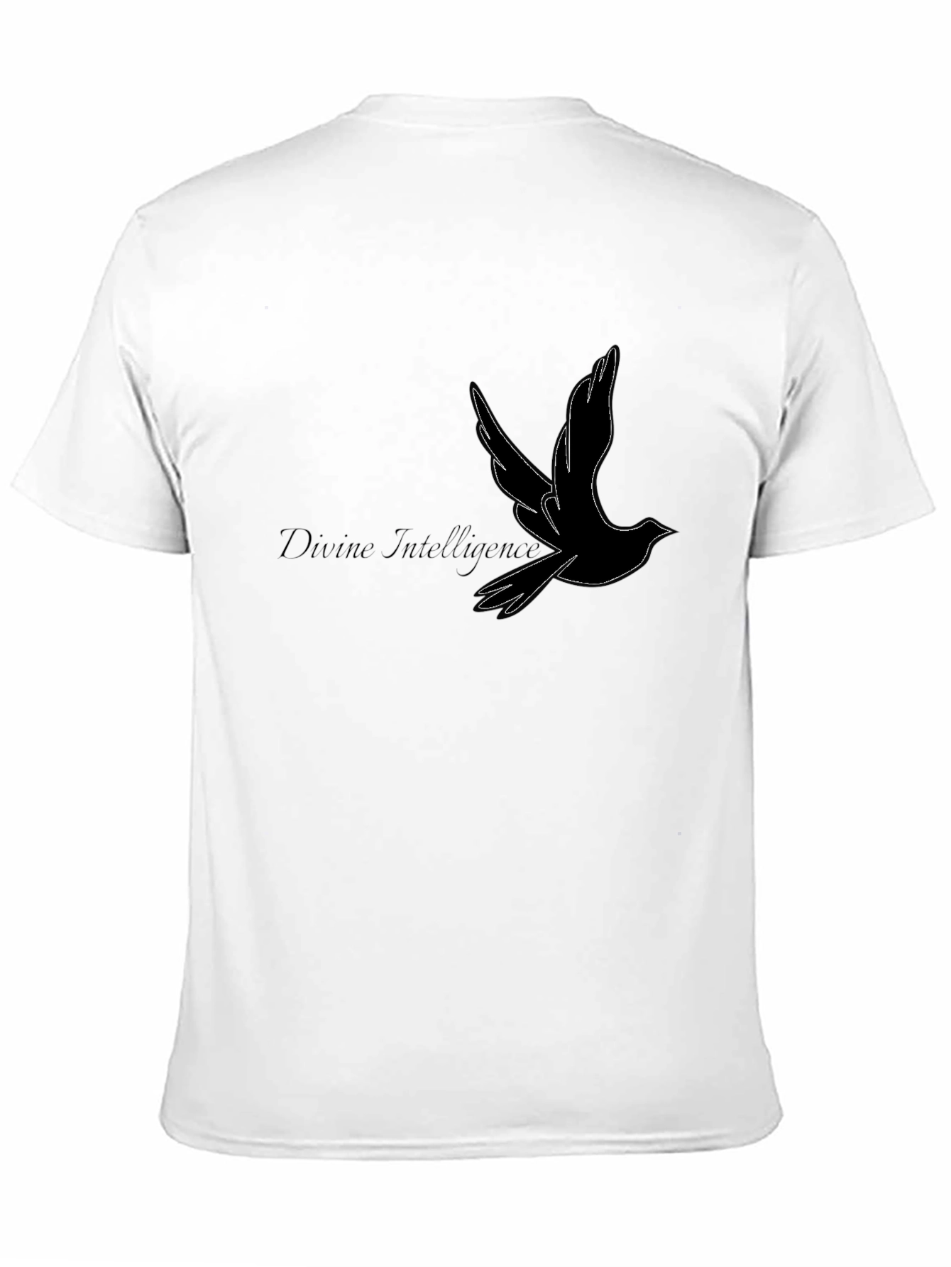 Divine Intelligence Bird Graphic Black T-Shirt