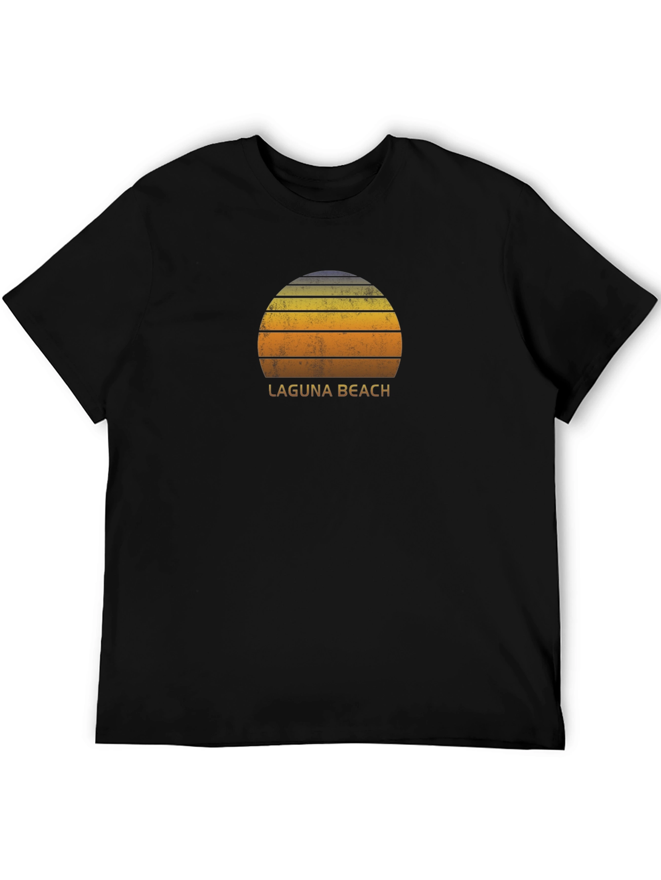 Laguna Beach Sunset Graphic Tee - Retro Style