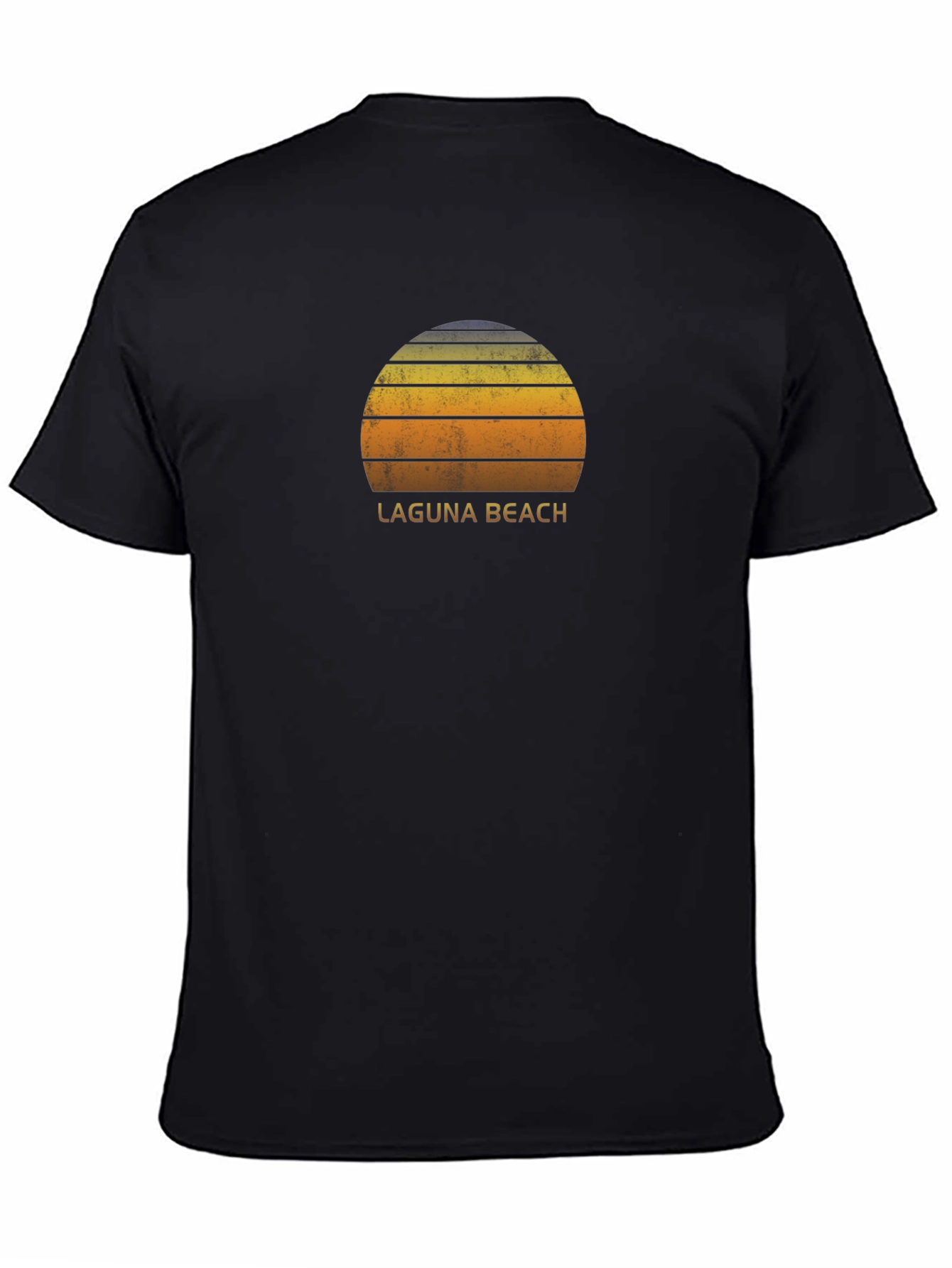Laguna Beach Sunset Graphic Tee - Retro Style
