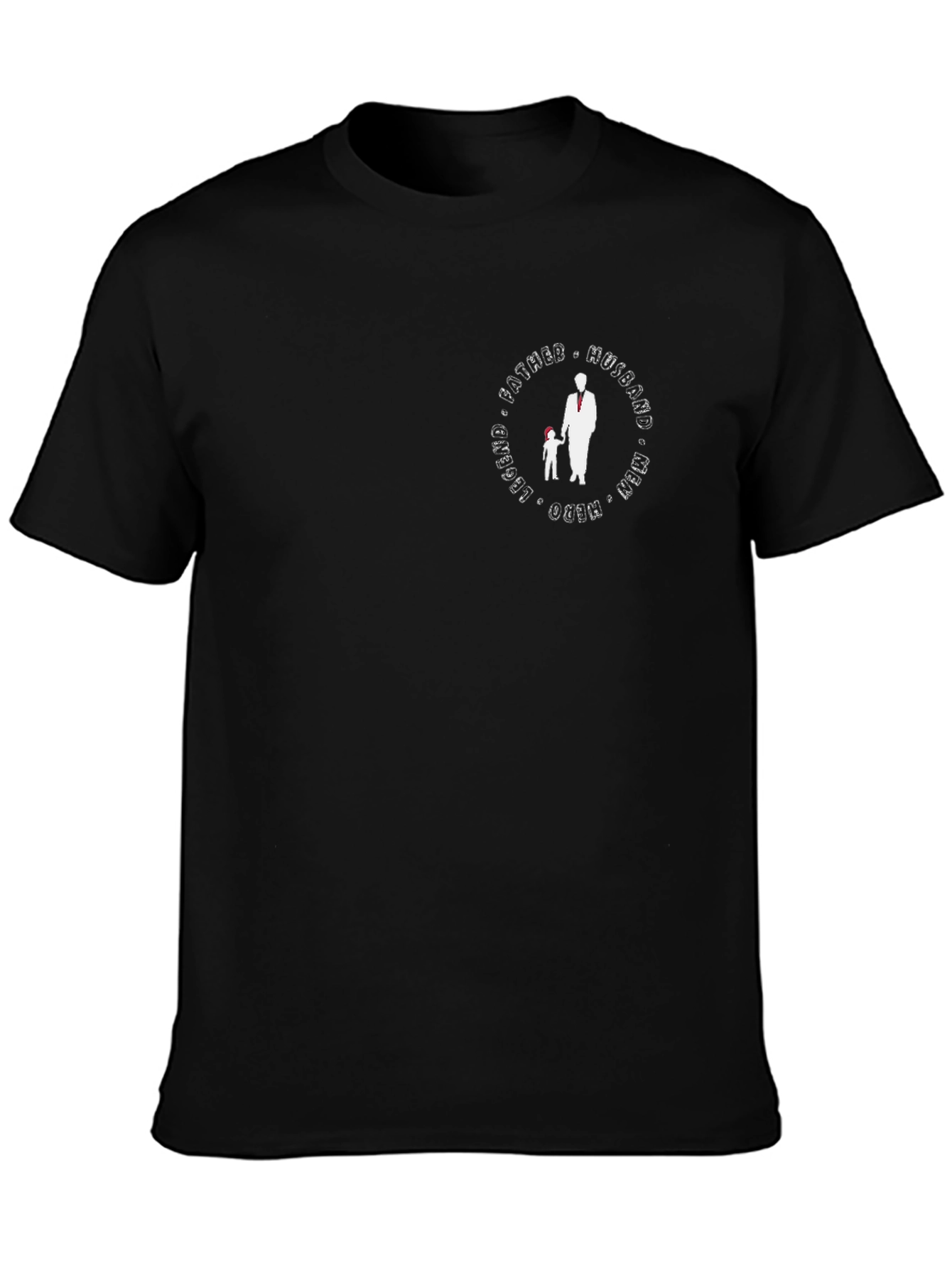 Father Husband Legend Man - Black Graphic Tee