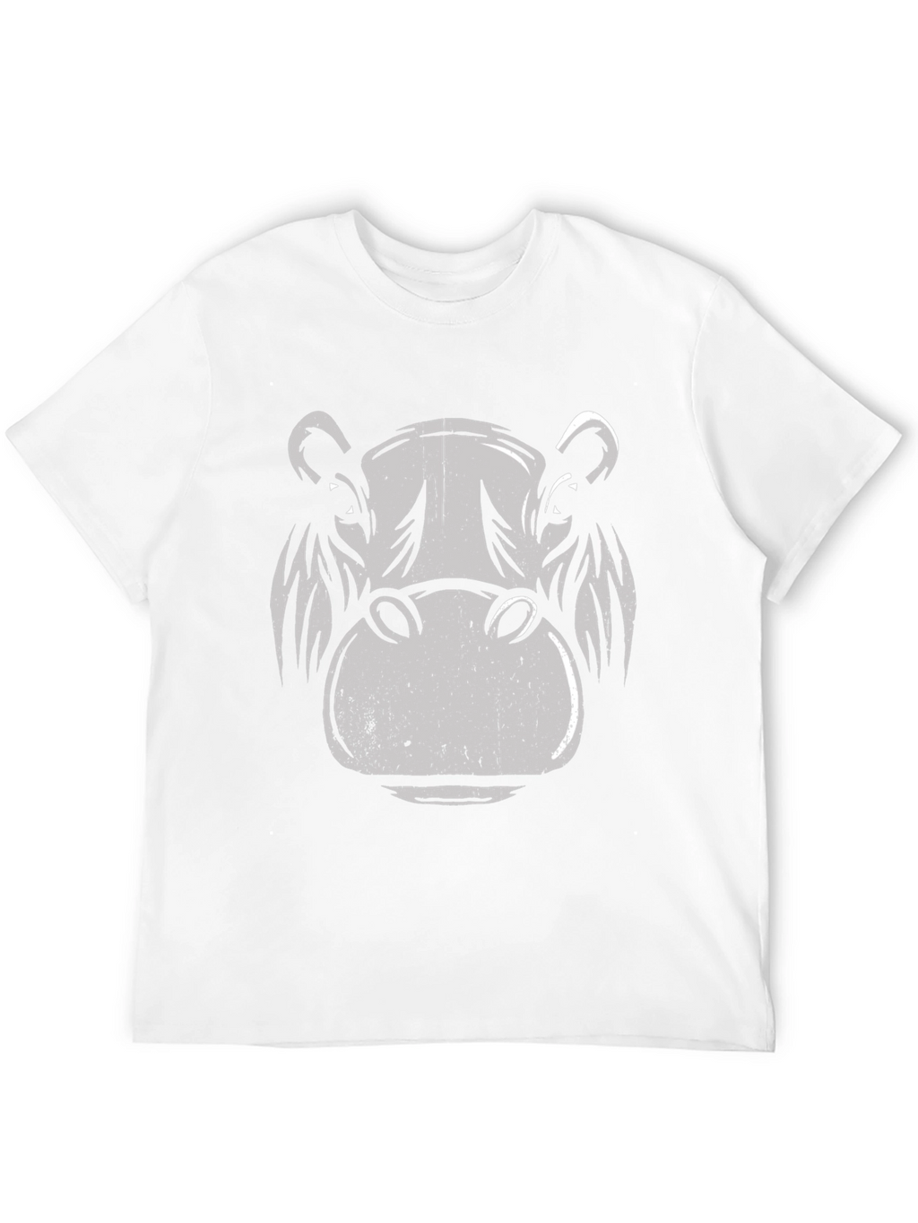 Hippo Graphic Print T-Shirt - Black