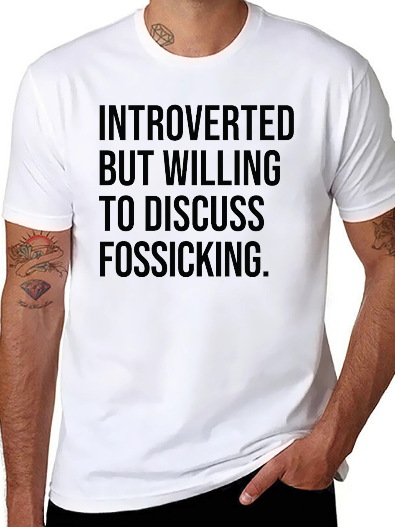 Introverted Fossicking T-Shirt - Soft Cotton Blend