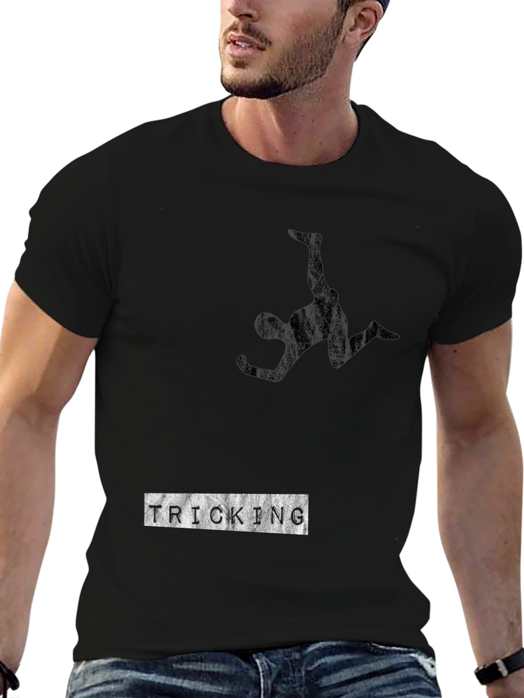 Black Tricking Stunt T-Shirt