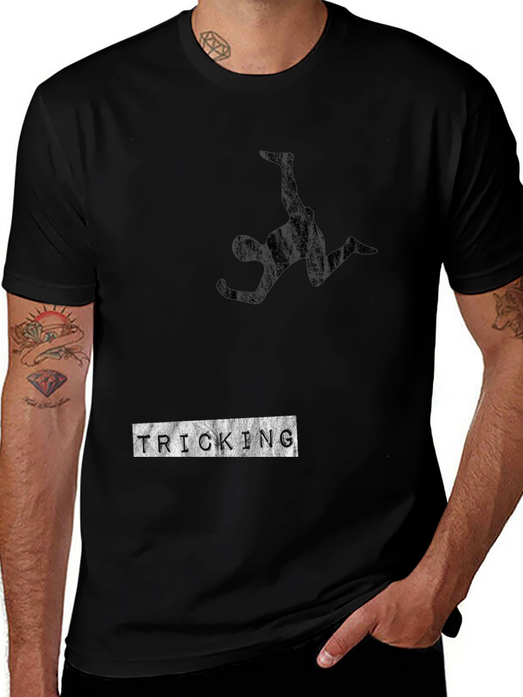 Black Tricking Stunt T-Shirt