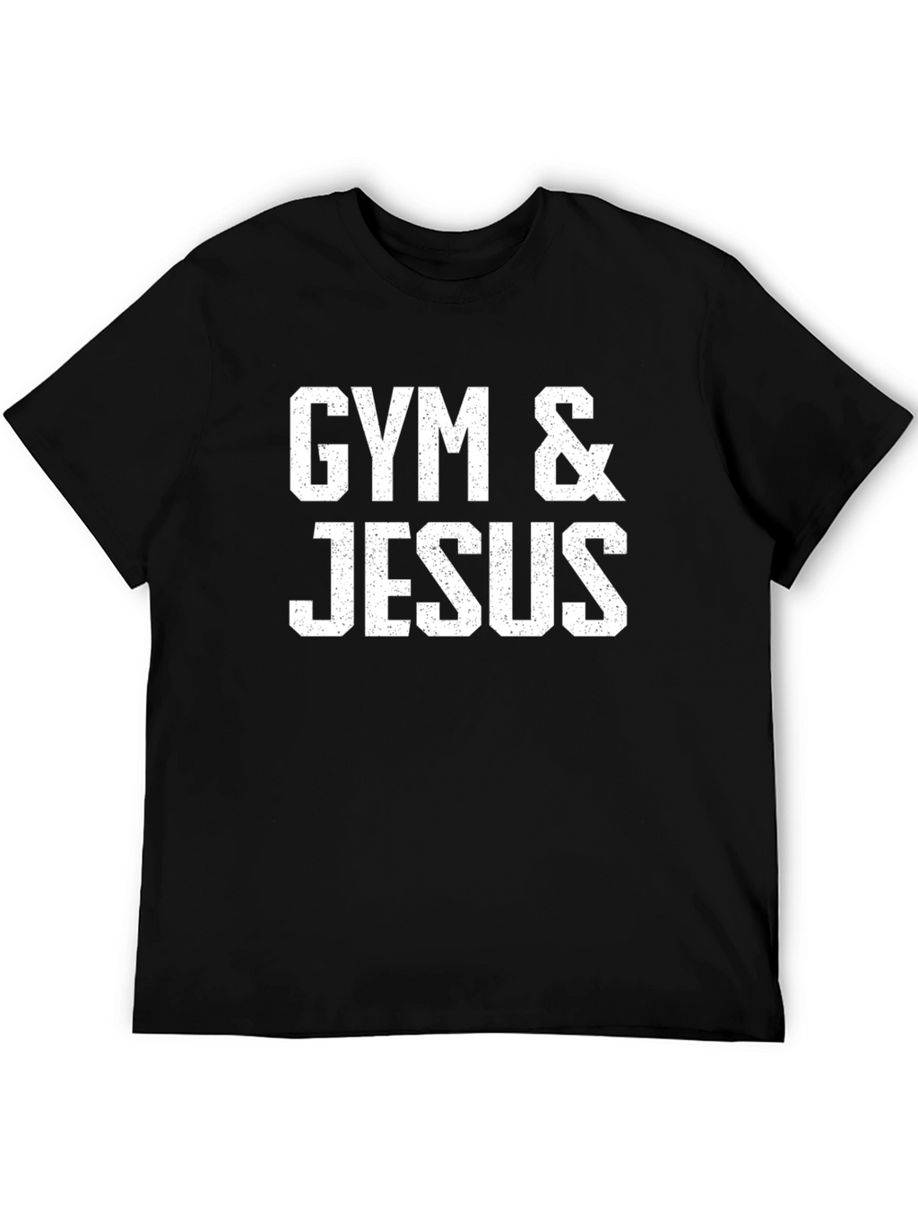 Gym & Jesus Black T-Shirt