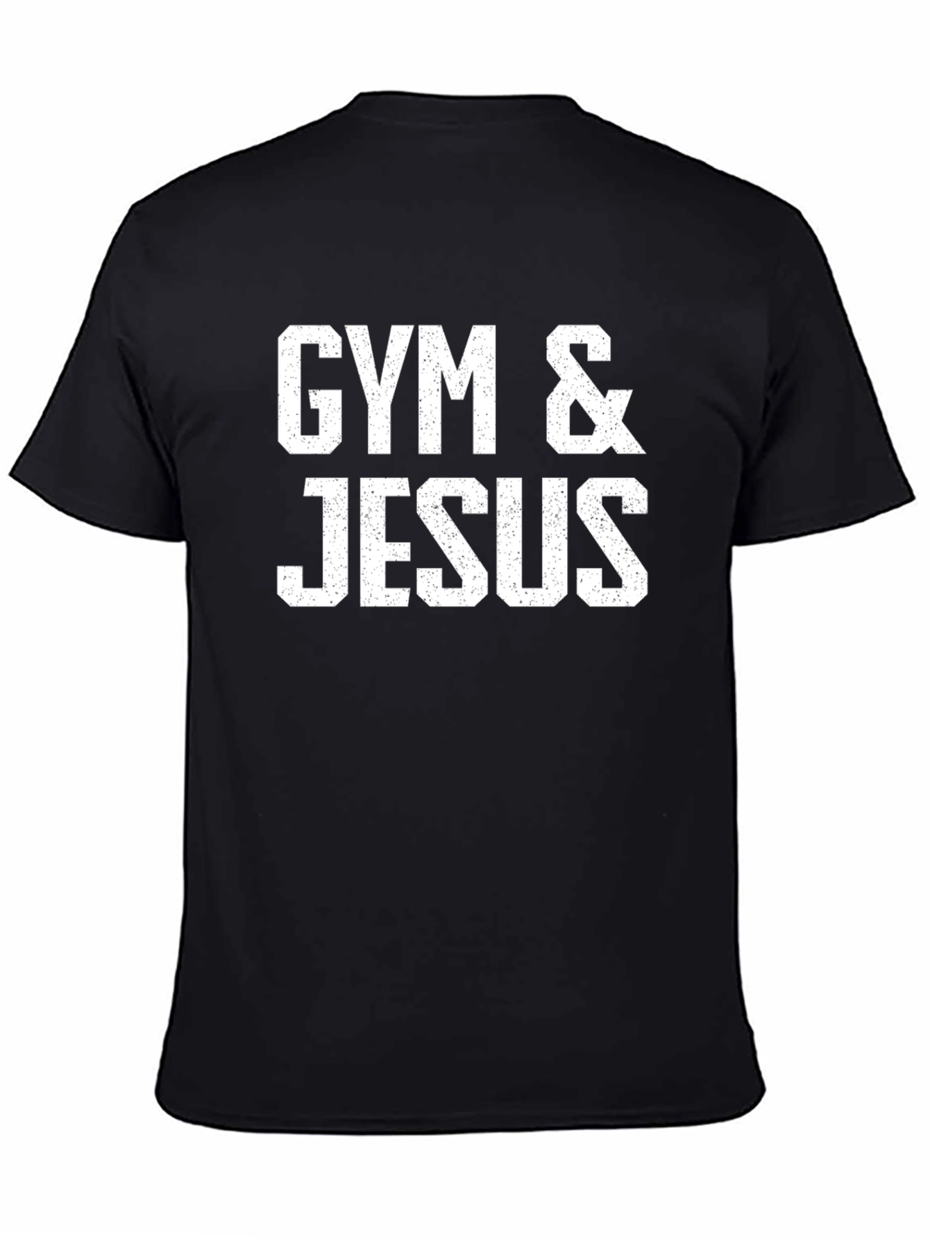Gym & Jesus Black T-Shirt