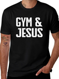 Gym & Jesus Black T-Shirt