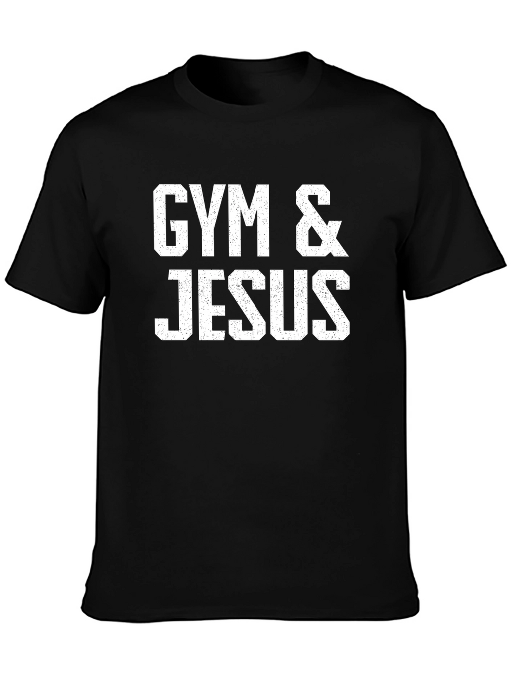 Gym & Jesus Black T-Shirt