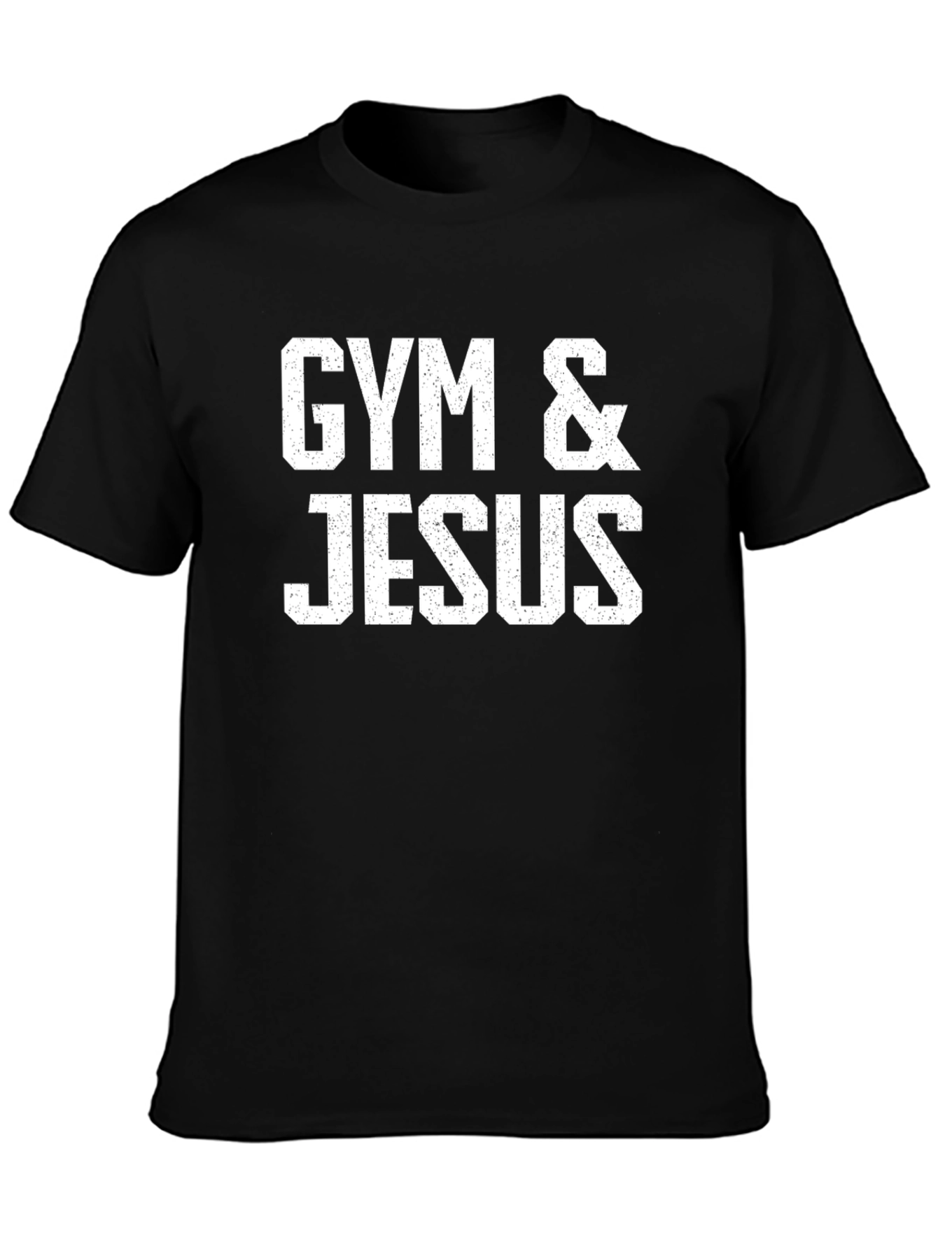 Gym & Jesus Black T-Shirt