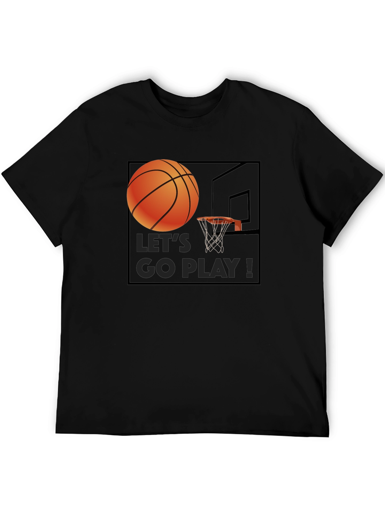 Basketball Graphic T-Shirt - Lets Go Play!