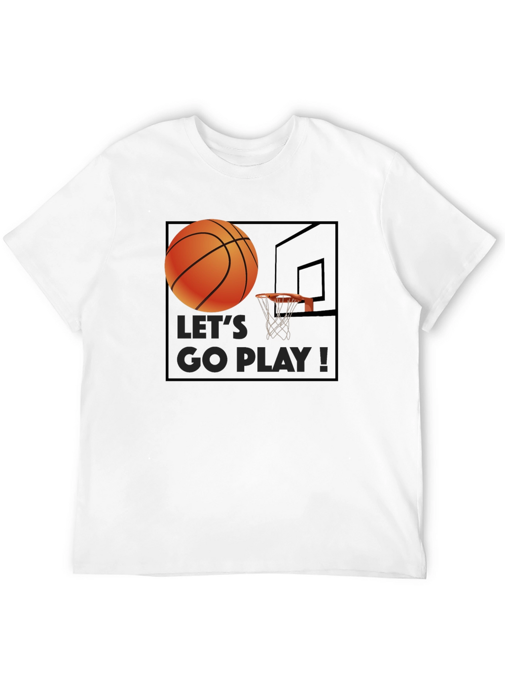 Basketball Graphic T-Shirt - Lets Go Play!