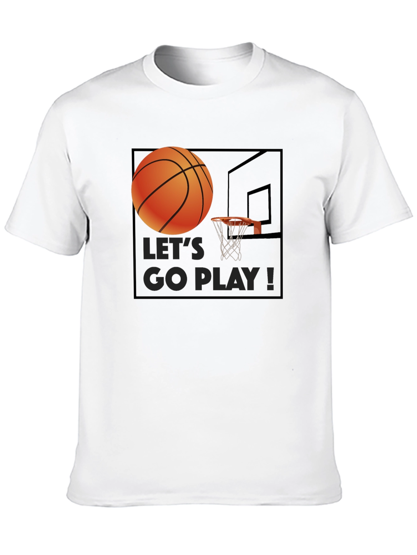 Basketball Graphic T-Shirt - Lets Go Play!