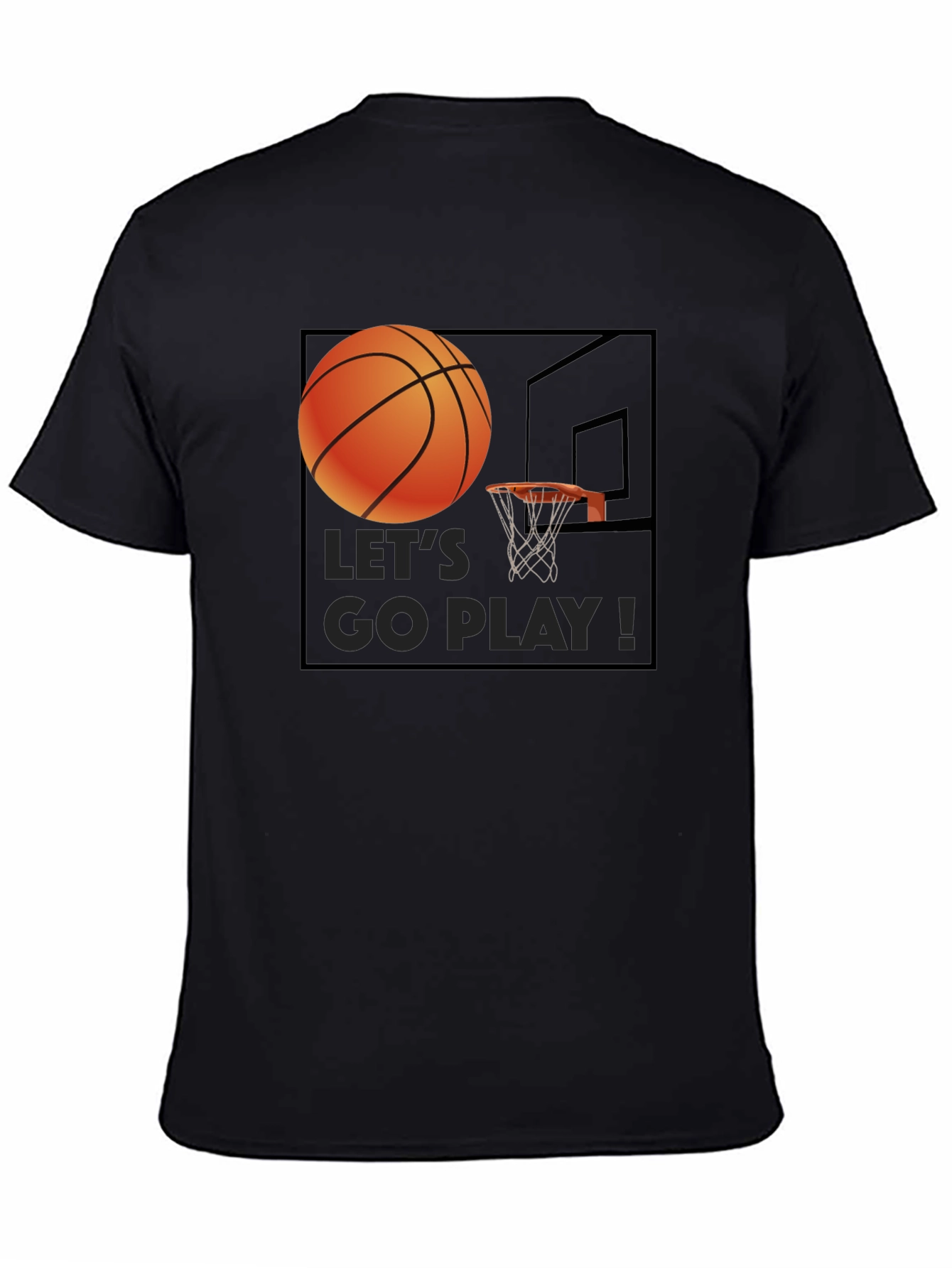Basketball Graphic T-Shirt - Lets Go Play!