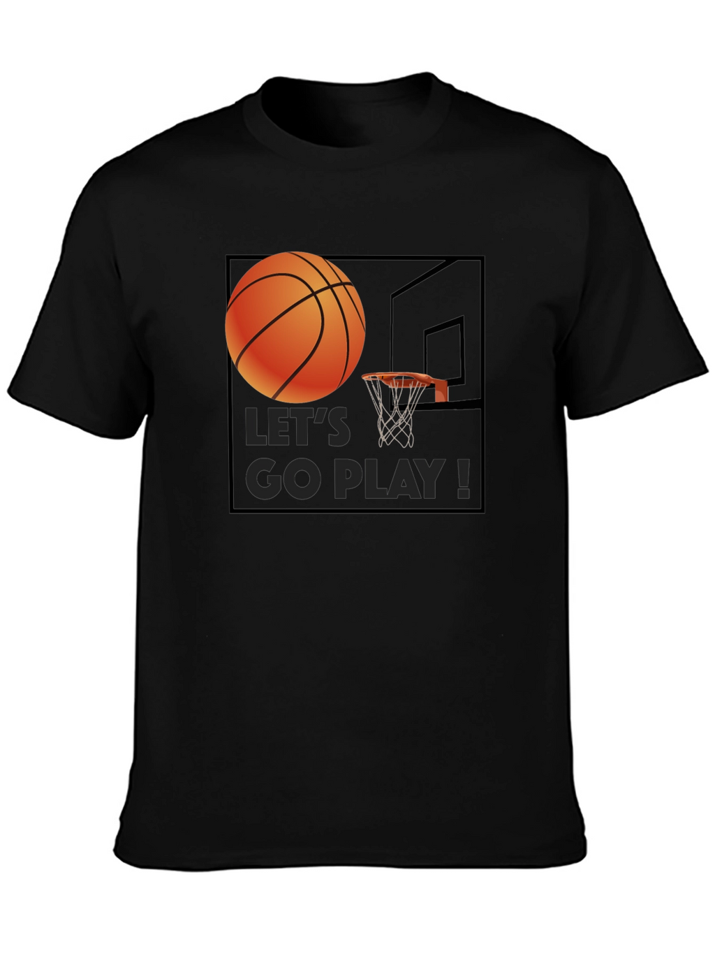 Basketball Graphic T-Shirt - Lets Go Play!