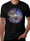 Butterfly & Moon Phase Graphic T-Shirt